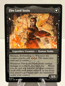 The Rise of Sozin 117 M Avatar: The Last Airbender NM MTG - Image 2