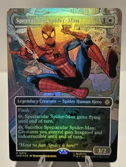 Spectacular Spider-Man (Borderless) 14 R Marvel's Spider-Man FOIL NM MTG - Image 1