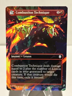 Combustion Technique (Borderless) 301 U Avatar: The Last Airbender NM MTG - Image 1