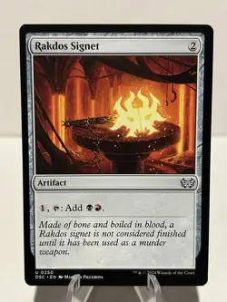 Rakdos Signet 250 U Commander: Duskmourn: House of Horror NM MTG - Image 1
