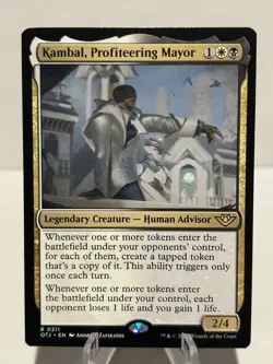 Kambal, Profiteering Mayor 211 R Outlaws of Thunder Junction NM MTG - Image 1