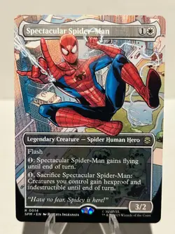 Spectacular Spider-Man (Borderless) 14 R Marvel's Spider-Man NM MTG - Image 1