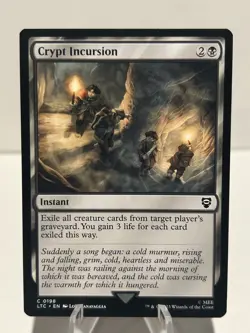Crypt Incursion 198 C Commander: The Lord of the Rings NM MTG - Image 1
