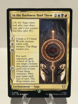 In the Darkness Bind Them 58 R Commander: The Lord of the Rings NM MTG - Image 1