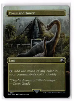 Command Tower (Borderless) 26 Universes Beyond: Jurassic World Collection Foil L - Image 1