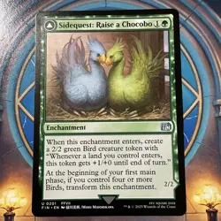 MTG Sidequest: Raise a Chocobo/Black Chocobo 0201 Final Fantasy Uncommon M/NM - Image 1