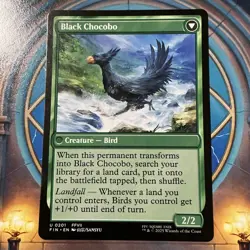 MTG Sidequest: Raise a Chocobo/Black Chocobo 0201 Final Fantasy Uncommon M/NM - Image 2