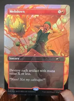 Meltdown Avatar: The Last Airbender Secret Lair MTG Rainbow Foil Near Mint - Image 1