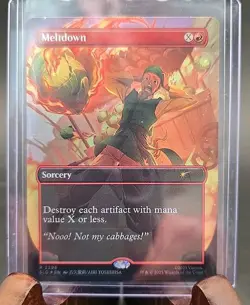 Meltdown Avatar: The Last Airbender Secret Lair MTG Rainbow Foil Near Mint - Image 3