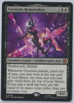 MTG Magic the Gathering Marvel's Spider-Man #56 Gwenom, Remorseless - Image 1