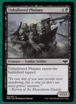Unhallowed Phalanx - Innistrad: Crimson Vow #135 - Magic: The Gathering MTG Card - Image 1