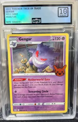 Pokemon Gengar Holo Card 066/196 Trick or Trade - Image 1