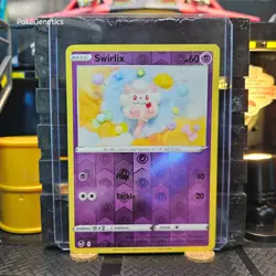 Swirlix Silver Tempest Reverse Holo Pokemon TCG 083/195 Sword & Shield Common - Image 1