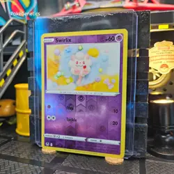 Swirlix Silver Tempest Reverse Holo Pokemon TCG 083/195 Sword & Shield Common - Image 2