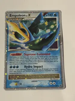 Empoleon LV.X DP11 Diamond & Pearl Black Star Promo Holo Pokemon Card DMG/ HP - Image 1