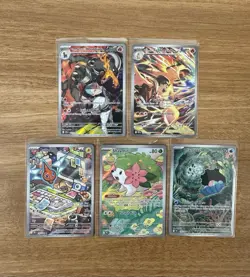 Pokemon Scarlet Violet Destined Rivals Illustration Rare Card Lot NM Pack Fresh - Image 1