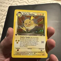 Pokemon Dark Raichu 83/82 Holo Rare 1st Edition Vintage Great Condition - Image 5