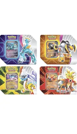🎄Pokemon TCG Paradox Destinies Tins Set ALL 4 Tins FACTORY SEALED Ship TODAY - Image 2