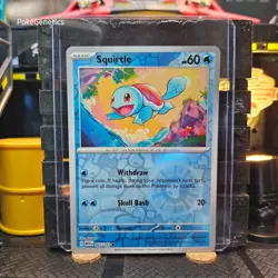 Squirtle 151 Reverse Holo Pokemon TCG 007/165 Scarlet & Violet Common - Image 1