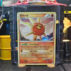 Solrock Triumphant Holo Pokemon TCG 9/102 HeartGold & SoulSilver Rare - Image 1