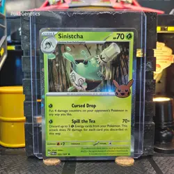 Sinistcha Trick or Trade Cosmos Holo Twilight Masquerade Pokemon TCG 022/167 S&V - Image 1