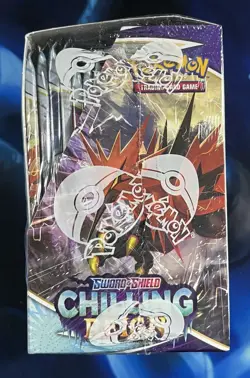 Pokemon 2021 Sword & Shield Chilling Reign Booster Box TCG Sealed Nm Mint - Image 2
