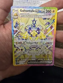 Pokemon Stellar Crown Galvantula EX 2024 Special Illustration Rare #168/142 - Image 1