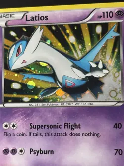 Latios XY65 Pokemon XY Black Star Promo Holo (LP - Lightly Played) - Image 5
