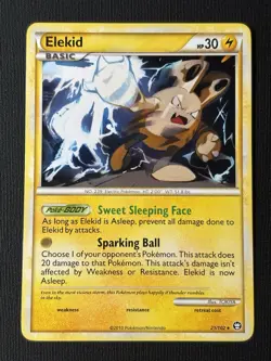 Pokemon Elekid #21 & Electabuzz #33 & Electivire #20 Card Set HS Triumphant - Image 3