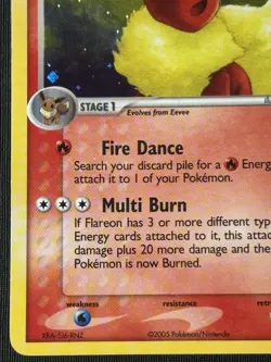 Pokemon Flareon 5/115 Holo Rare Unseen Forces Card (EXCELLENT - LP) - Image 5