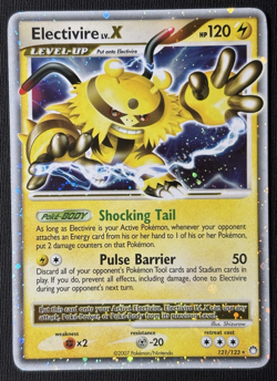 Pokemon Electivire Lv. X 121/123 Mysterious Treasures Ultra Rare Holo (LP) - Image 1