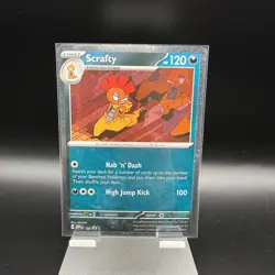 Pokemon | Scrafty | SVP #188 Black Star Promo Cosmos Holo TCG Card BSP - Image 1