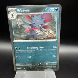 Pokemon | Weavile | MEP 021 Black Star Promo Cosmos Holo TCG Card BSP - Image 1