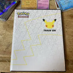 Pokemon TCG Jumbo Card Binder W/ Pikachu & Zappos ex + Loose Cards See Pics - Image 2