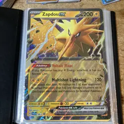 Pokemon TCG Jumbo Card Binder W/ Pikachu & Zappos ex + Loose Cards See Pics - Image 3
