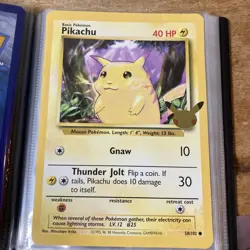 Pokemon TCG Jumbo Card Binder W/ Pikachu & Zappos ex + Loose Cards See Pics - Image 4
