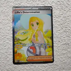 Lillie's Determination 184/132 Me01: Mega Evolution Holo Pokemon Tcg NM/MINT - Image 1