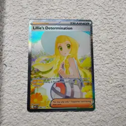 Lillie's Determination 184/132 Me01: Mega Evolution Holo Pokemon Tcg NM/MINT - Image 2