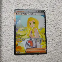 Lillie's Determination 184/132 Me01: Mega Evolution Holo Pokemon Tcg NM/MINT - Image 3