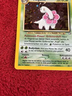 GERMAN Meganium 10/111 Meganie Neo Genesis 2001 Holo Rare WOTC Pokemon Card Lp- - Image 4