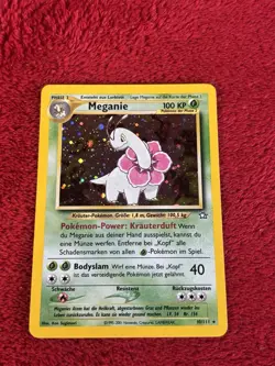 GERMAN Meganium 10/111 Meganie Neo Genesis 2001 Holo Rare WOTC Pokemon Card Lp- - Image 5