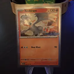 Reshiram 022/142 Pokemon Stellar Crown Stamped Cosmos Holo Promo NM+ - Image 2
