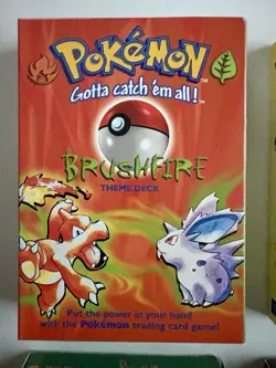Pokemon Theme Deck BOXES ONLY WOTC Brushfire Zap! Blackout Grass Chopper & More - Image 2