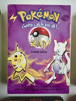 Pokemon Theme Deck BOXES ONLY WOTC Brushfire Zap! Blackout Grass Chopper & More - Image 3
