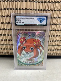 SPECTRA DSG 9 Mint Paras 2000 Pokemon Topps Chrome T.V. #46 Series 1 - Image 1