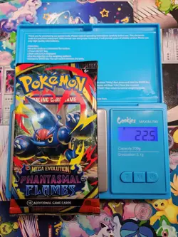 EXTREMELY HEAVY Pokemon Phantasmal Flames - Factory Sealed Booster Pack (22.5g) - Image 1
