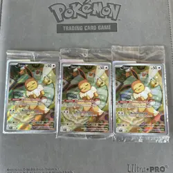Eevee - SVP173 Promo Scarlet and Violet Pokemon Card Foil - SEALED X3 - Image 4
