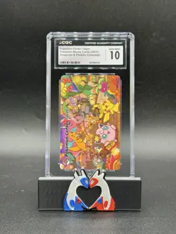 Pokemon Center Taipei Money Metro Card 2023 Dragonite Pikachu Campaign CGC 10 - Image 1