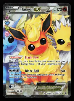 Flareon EX RC28/RC32 Ultra Rare Generations Radiant Collection Pokemon Card - Image 1