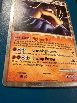 Machamp Prime 95/102 Ultra Rare Holo HGSS Triumphant Pokemon Card MP - Image 4
